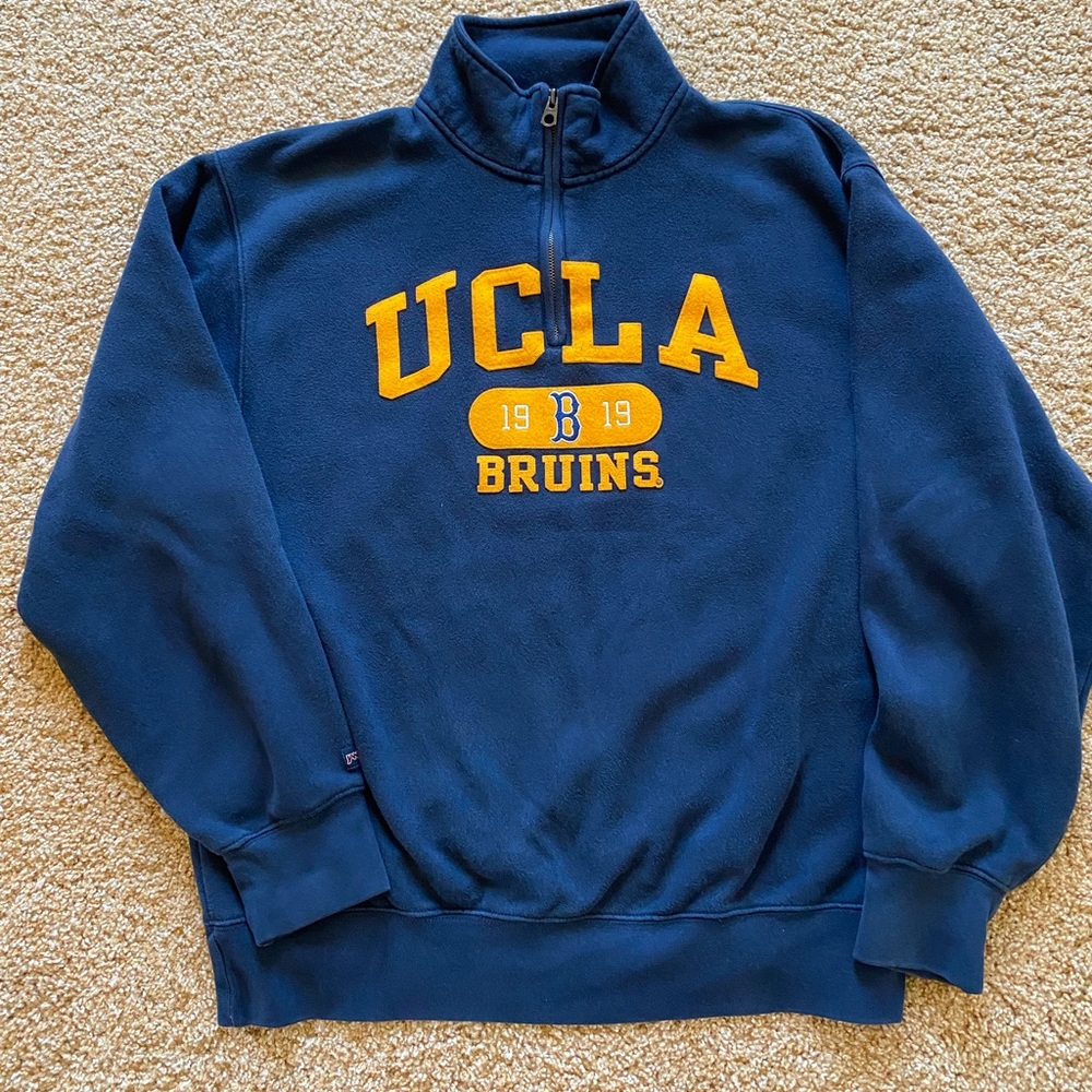 UCLA half zip jacket